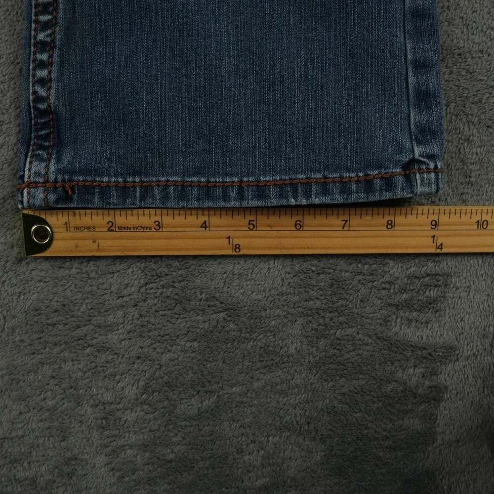 Rank 45 Jeans Mens 30x33 Blue Yuma Wash Trigger Slim Bootcut Performance Stretch